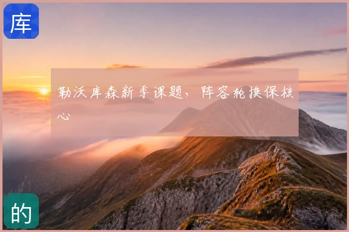 勒沃库森新季课题,阵容轮换保核心